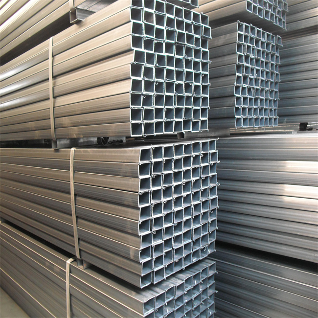 Zinc coated Hollow section trade assurance steel weight galvanized 75x75 tube square pipe