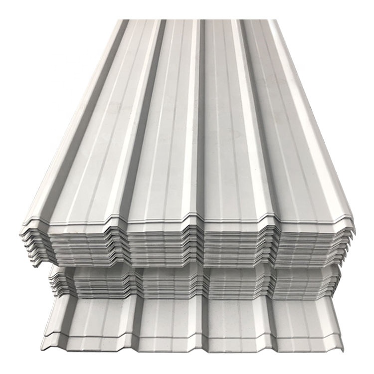 ASTM DIN JIS 0.14-0.2 Mm APVC UPVC 22 Gauge 4x8 Cold Rolled GI Colored Coat Corrugated Zinc Metal Galvanized Steel Roofing Sheet
