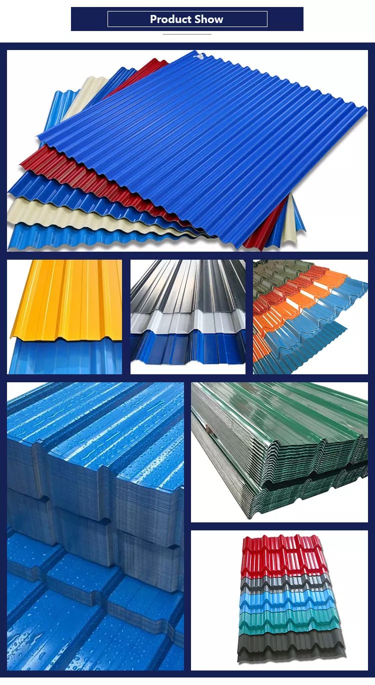 Wholesale Colored Galvanized Steel Corrugated Roofing Sheet Steel Plate